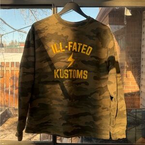 Camouflage Crew Neck Sweater